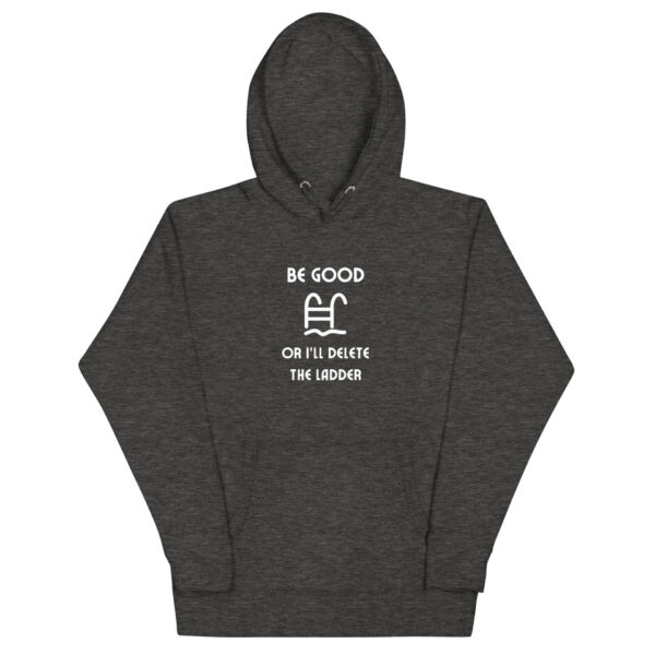 "Be Good Or I'll Delete The Ladder" Unisex Hoodie - Image 4