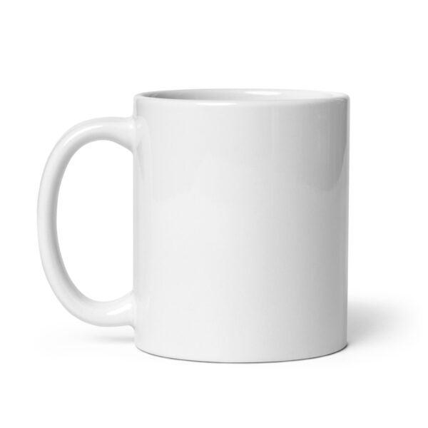 "Live, Buy, Build" White glossy mug - Image 2